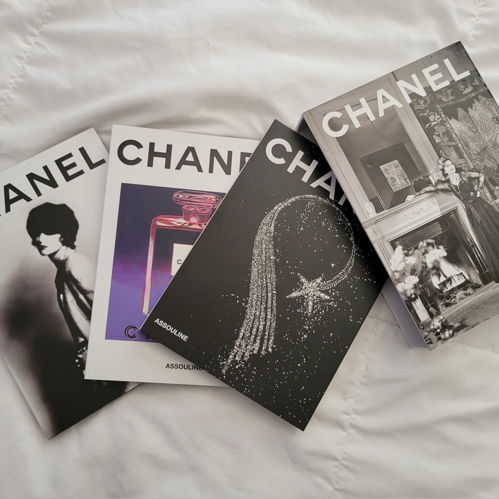 Chanel Book Trio. Three Books in Hard case. Jewelry, Fashion and Perfume book.